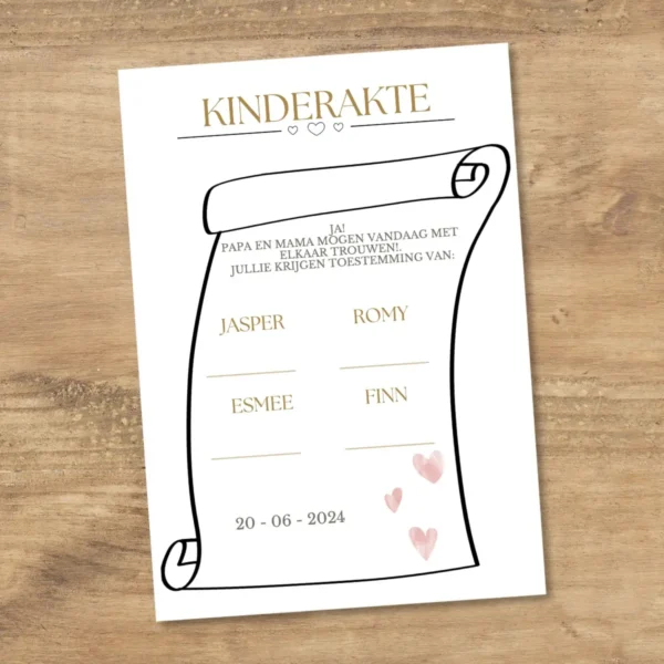 Kinderakte gelofte - Afbeelding 2