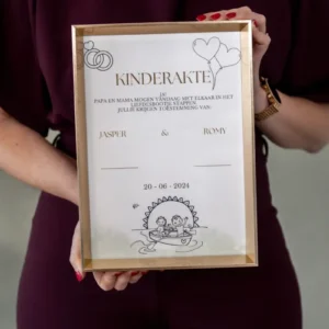 Kinderakte liefdesbootje